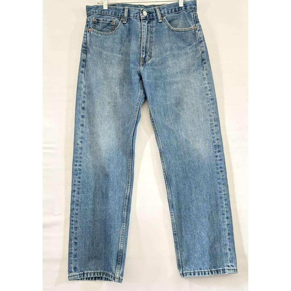 Levi's 505 Jeans Men's 33x30 Regular Fit Straight Leg Blue Medium Wash Denim